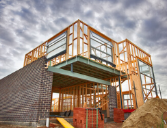 A new home under construction