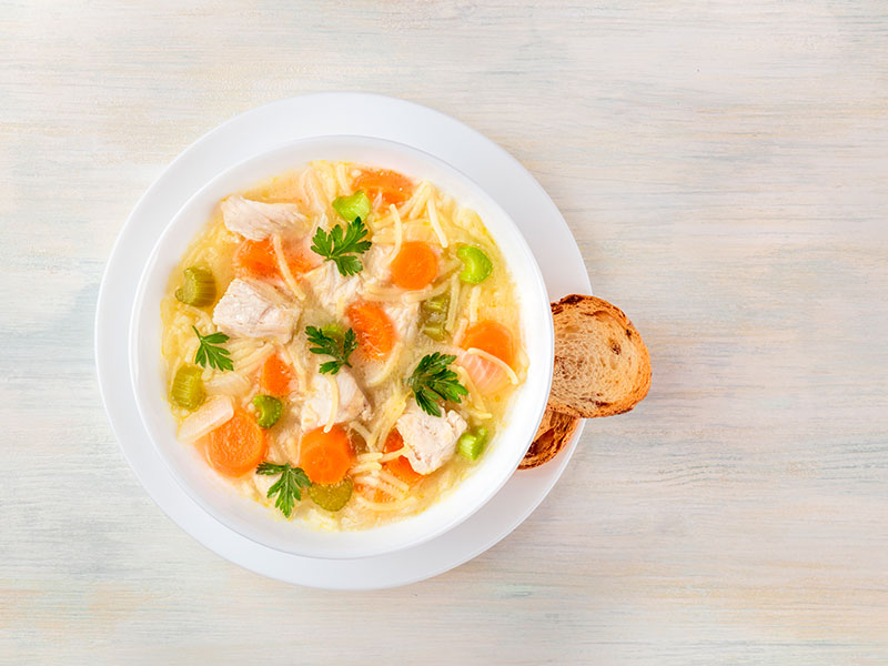 A healthy vegetable broth