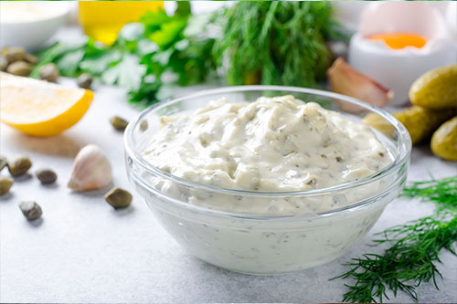 A bowl of healthy dip