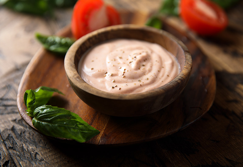A bowl of fresh dip